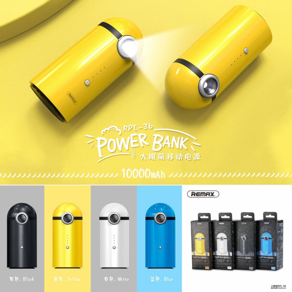 Väline aku Remax  10000mAh Cutie  Power Bank  RPL-36 White