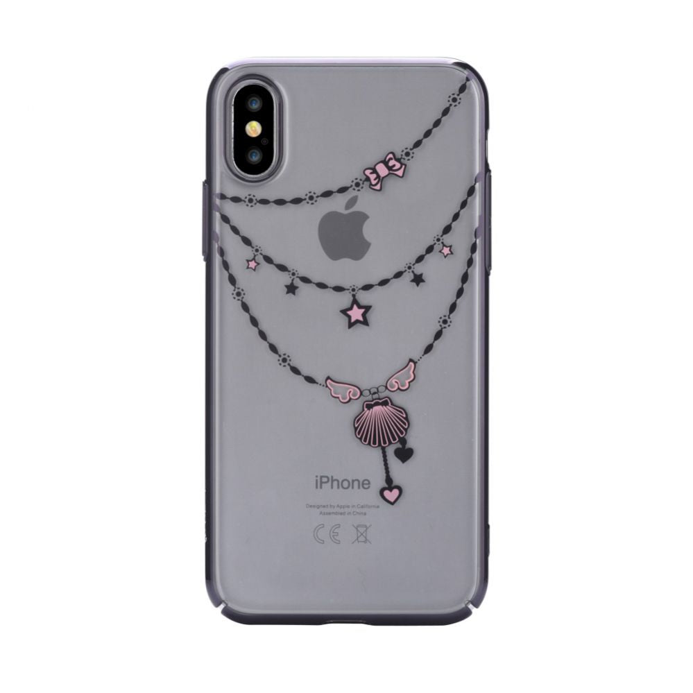 Tagakaaned Devia Apple iPhone X Crystal Shell Case Black