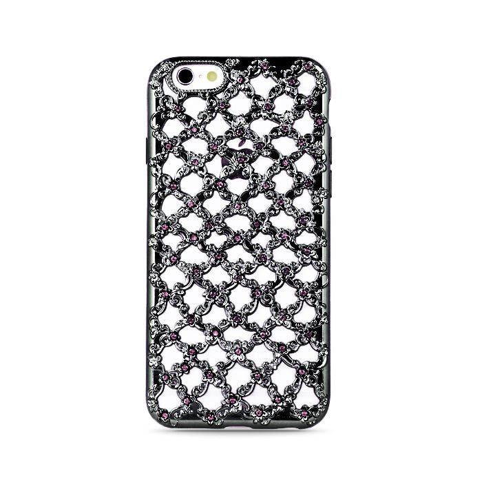 Tagakaaned GreenGo Samsung S7 G930 Flower Diamond TPU Black