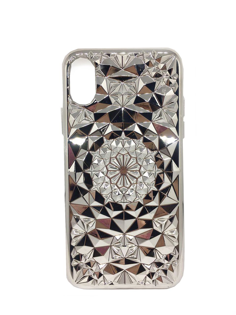 Чехол на заднюю панель GreenGo Apple iPhone X 3D Case Silver