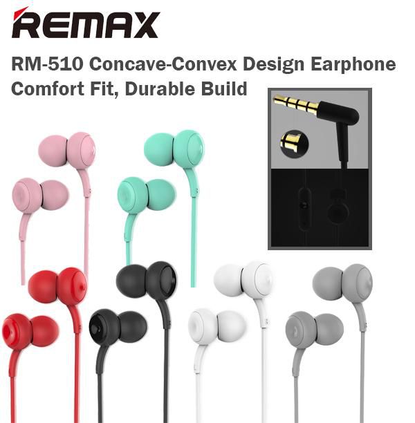 Kõrvaklapid Remax  Earphone RM-510 Universal 3,5mm Pink