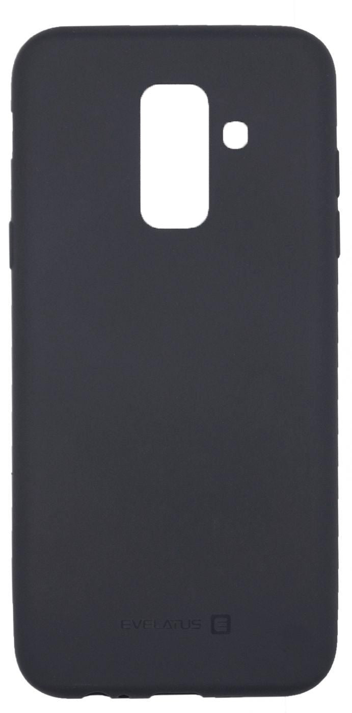Tagakaaned Evelatus Samsung Galaxy A6 Plus 2018 Nano Silicone Case Soft Touch TPU Black