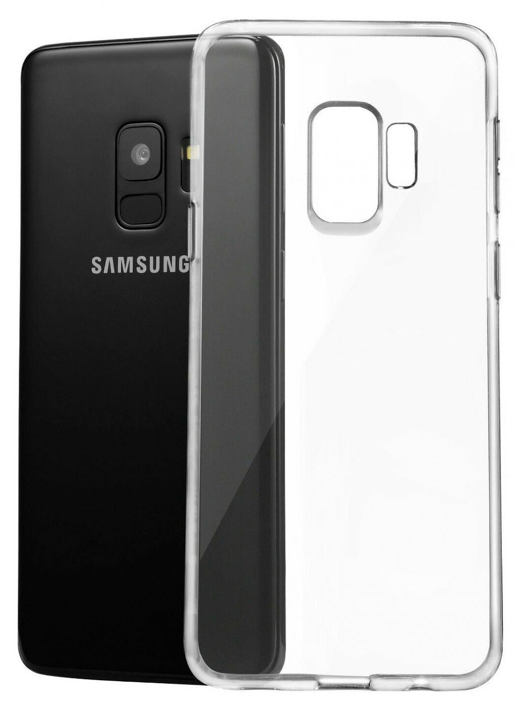 Back panel cover Evelatus Samsung Galaxy S9 Clear Silicone Case 1.5mm TPU Transparent
