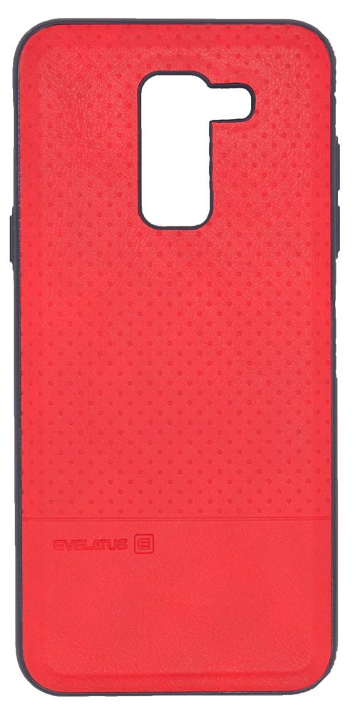 Чехол на заднюю панель Evelatus Samsung Galaxy A6 Plus 2018 TPU case 1 with metal plate (possible to use with magnet car holder) Red