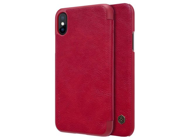 Чехол книжка Nillkin Apple iPhone X/Xs Qin Book Case Red