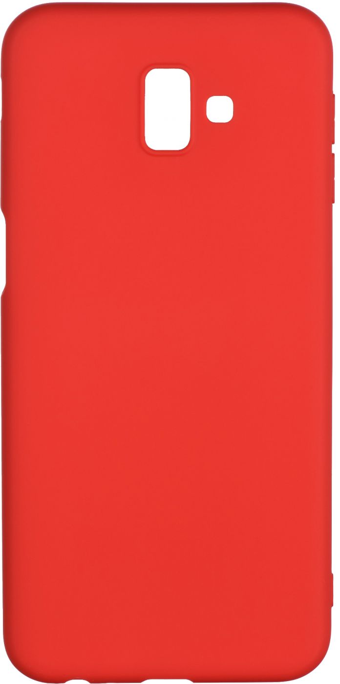 Back panel cover Evelatus Samsung J6 Plus Silicone Case Red