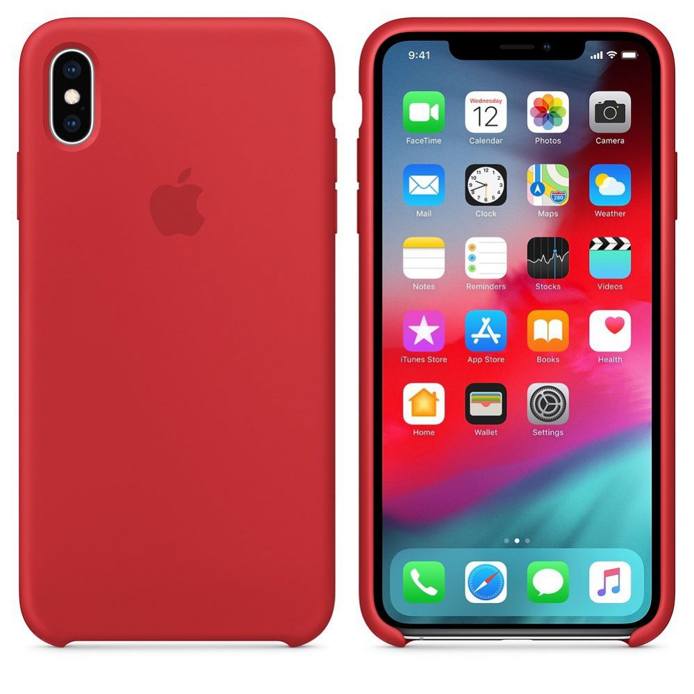 Tagakaaned Apple  iPhone XS Max Silicone Case MRWH2ZM/A Red