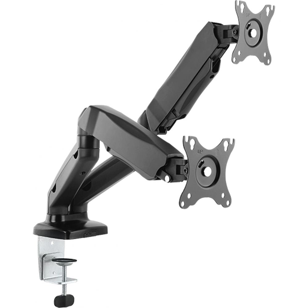 Teleri kinnitus Raidsonic  ICY BOX IB-MS304-T, Monitor stand with desk mounted base, for two screens, size up to 27''