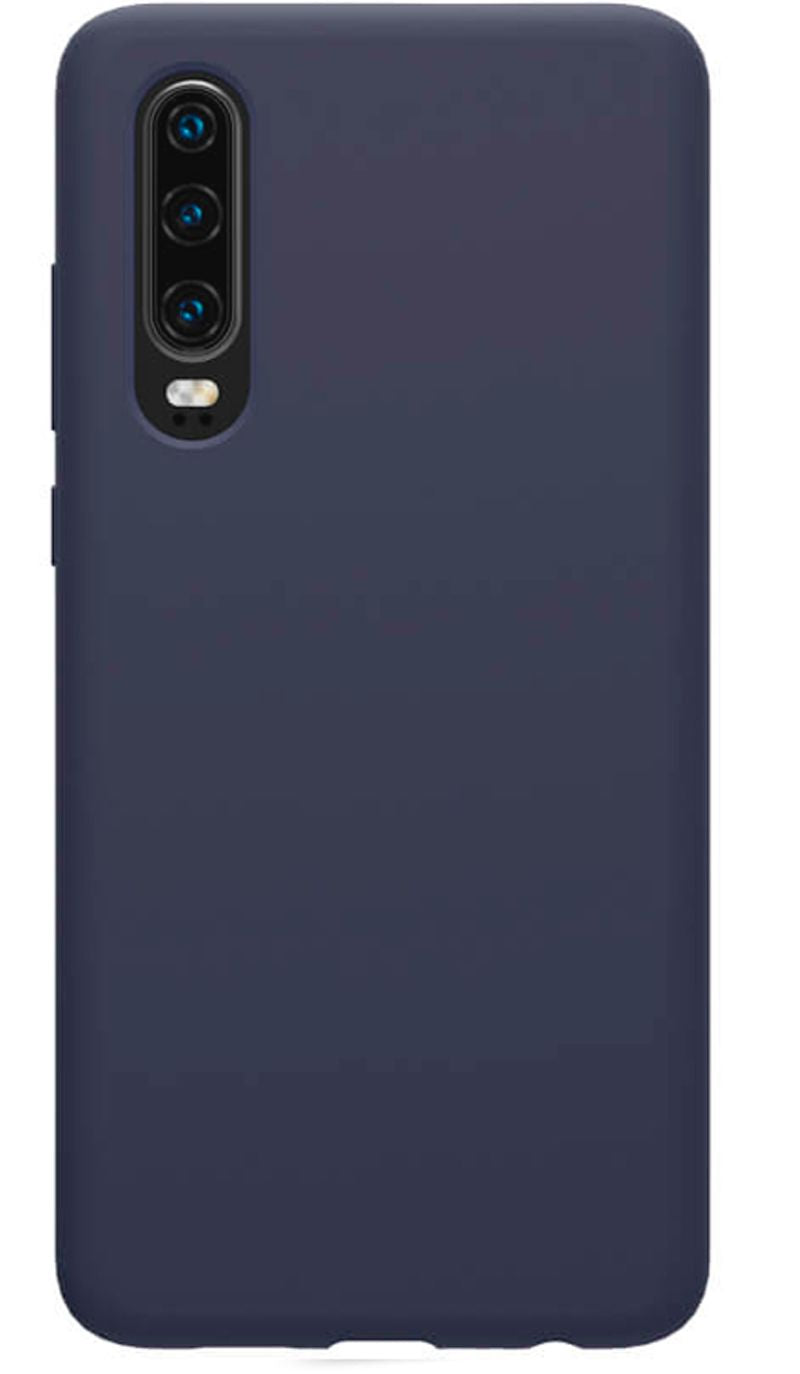 Tagakaaned Evelatus Huawei P30 Nano Silicone Case Soft Touch TPU Midnight Blue