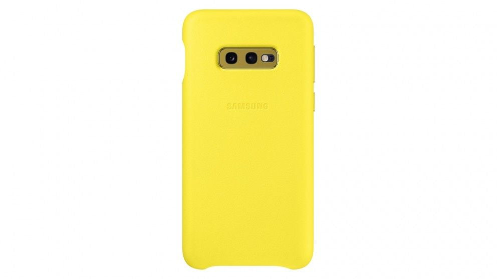 Чехол на заднюю панель Samsung  Galaxy S10e Leather Cover EF-VG970LYEGWW Yellow