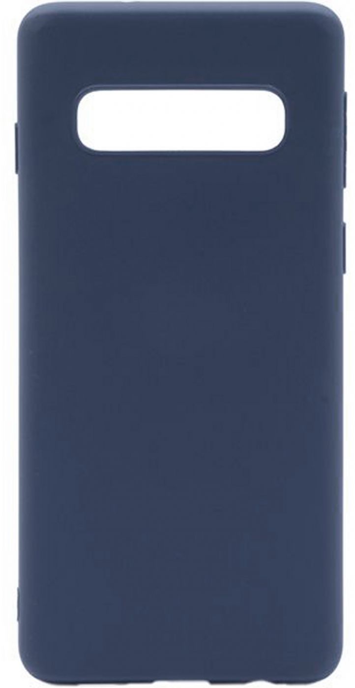 Back panel cover Evelatus Samsung S10 Soft Premium Soft Touch Silicone Case Midnight Blue