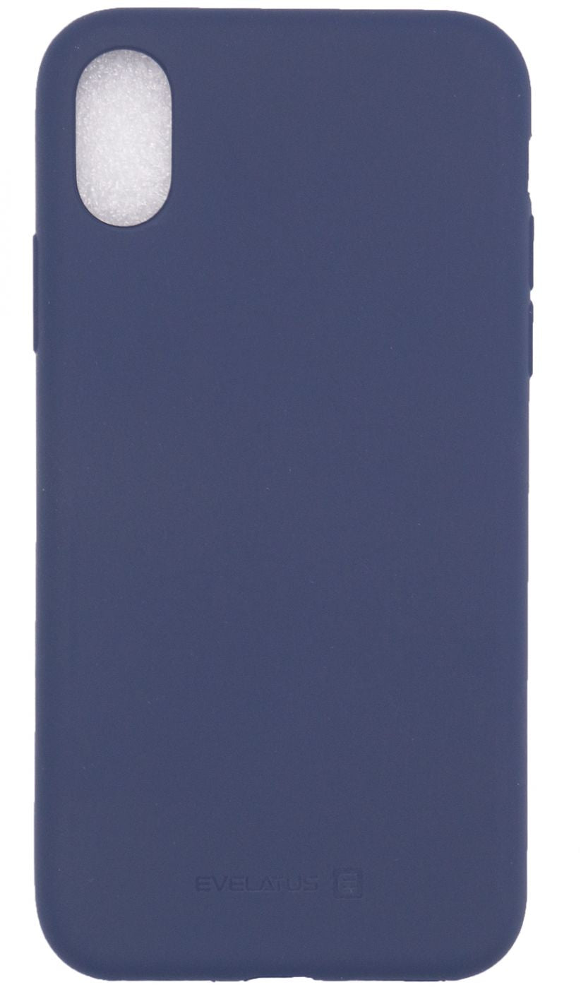 Back panel cover Evelatus Apple iPhone X Nano Silicone Case Soft Touch TPU Blue
