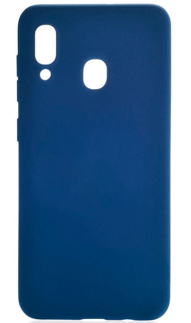 Чехол на заднюю панель Evelatus Samsung A20 Silicon Case Dark Blue