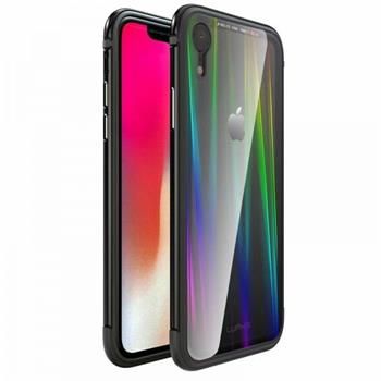Чехол на заднюю панель Luphie Apple iPhone XR Aurora Condom Aluminium Frame + TPU Case Black Clear