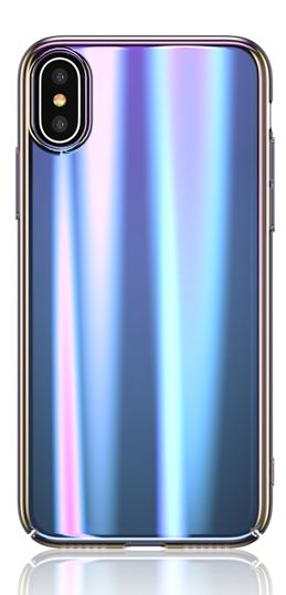 Back panel cover USAMS Apple iPhone X/XS Sanz Hard Case Blue