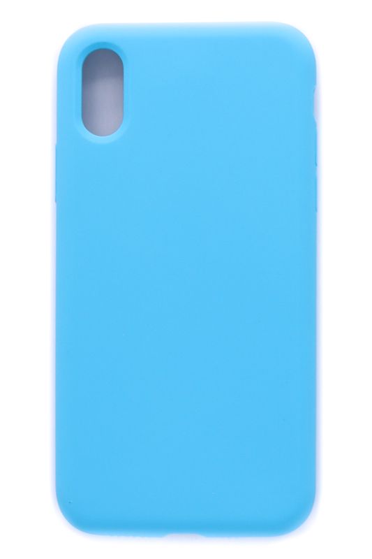 Back panel cover Evelatus Apple iPhone XR Premium Soft Touch Silicone Case Sky Blue