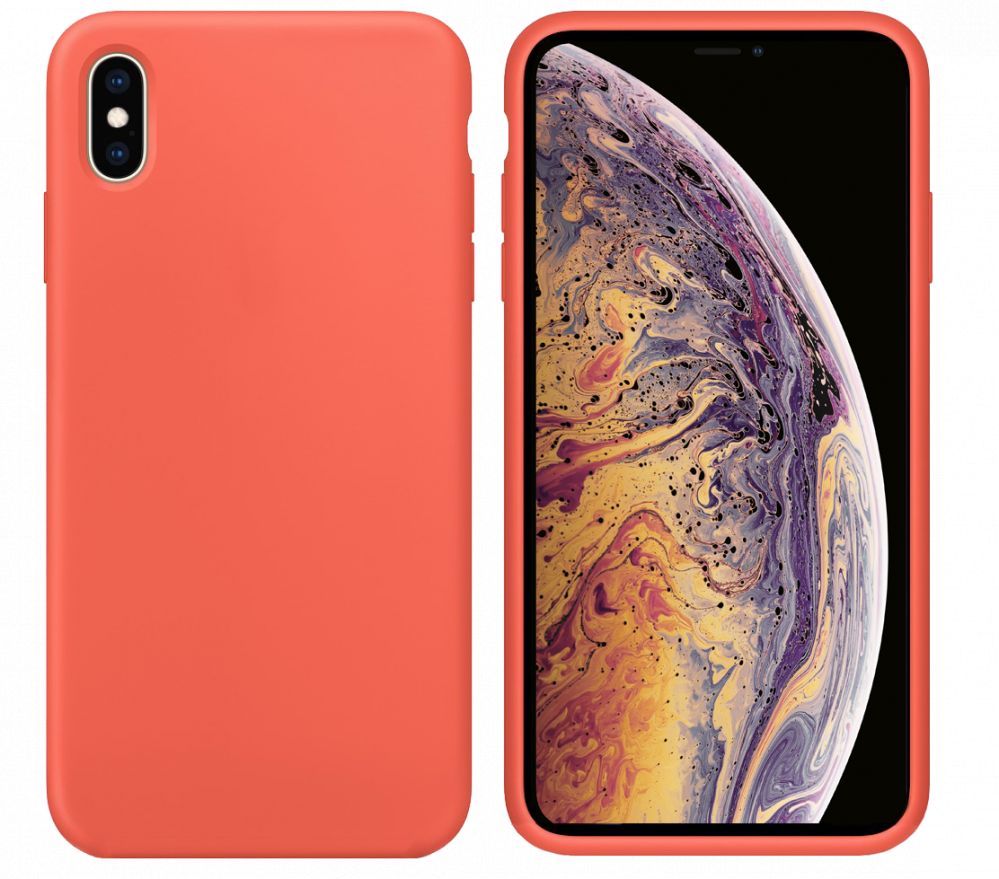 Чехол на заднюю панель Evelatus Apple iPhone Xs Soft Premium Soft Touch Silicone Case Nectarine