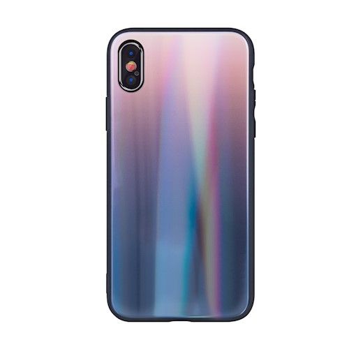Чехол на заднюю панель iLike Samsung Samsung Galaxy A40 Aurora Glass case Brown Black