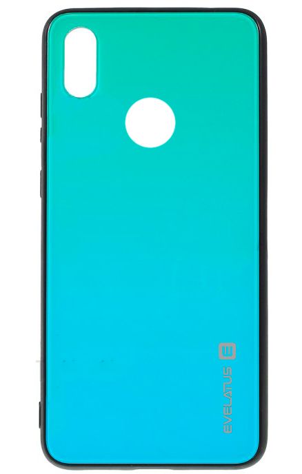 Tagakaaned Evelatus Huawei Y7 2019 Gradient Glass Case 6 Lagoon