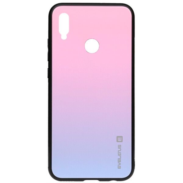 Tagakaaned Evelatus Huawei Y6 2019 Gradient Glass Case 2 Bubble Gum