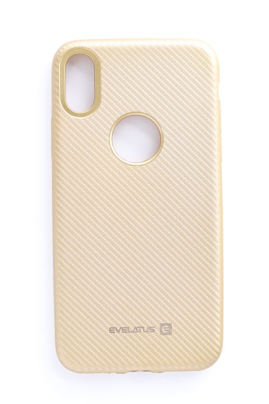 Tagakaaned Evelatus Apple iPhone X Carbon Gold