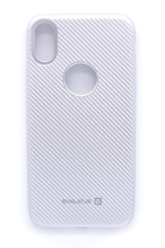Чехол на заднюю панель Evelatus Apple iPhone X Carbon Silver