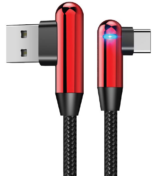Kaabel Evelatus - Type-C Data Cable TPC05 L-Shape Red
