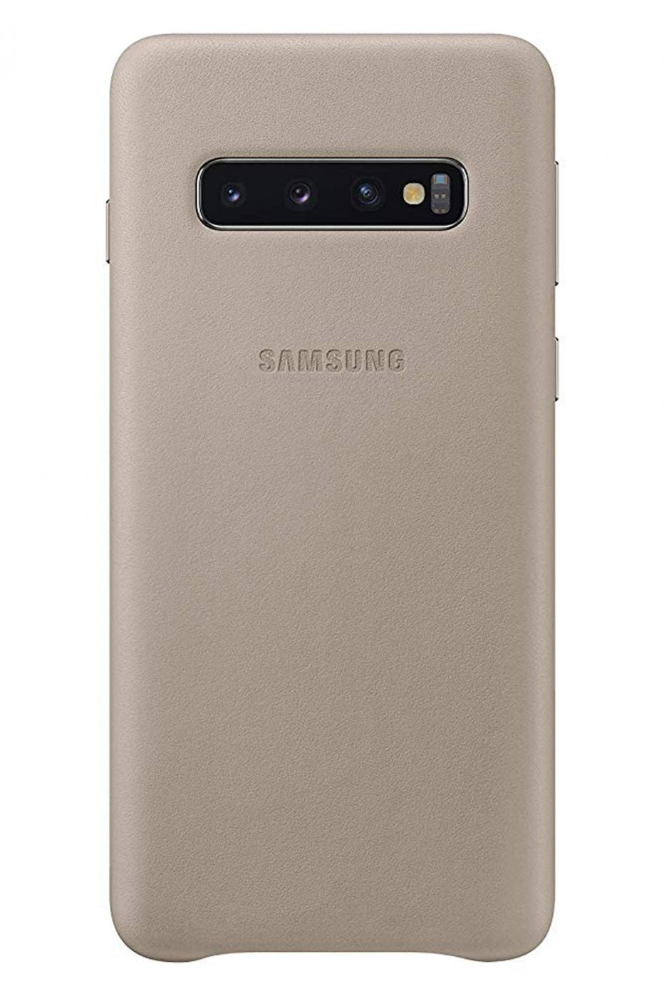 Чехол на заднюю панель Samsung  Galaxy S10 Leather Cover EF-VG973LJEGWW Gray