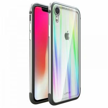 Tagakaaned Luphie Apple iPhone XR Aurora Condom Aluminium Frame + TPU Case Silver