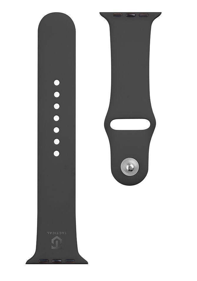 Rihm Tactical Apple Watch 42/44/45mm Silicone Strap Black
