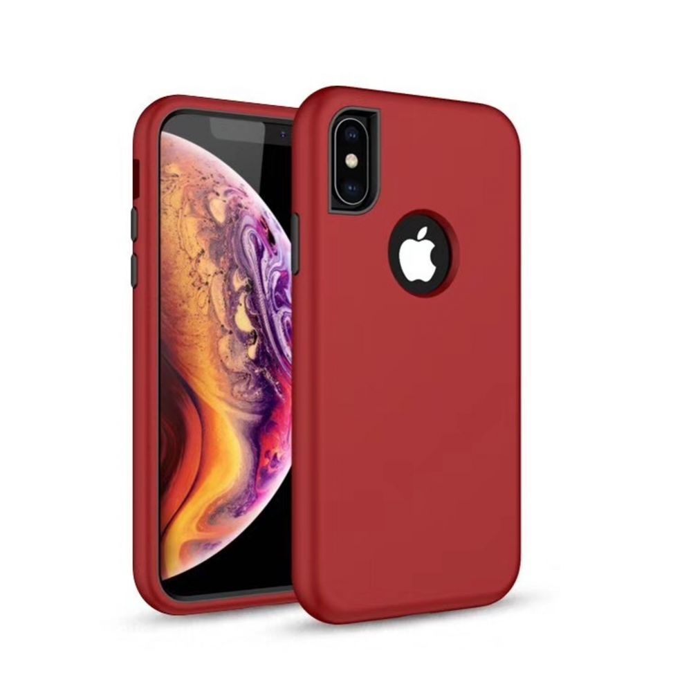 Чехол на заднюю панель iLike Samsung Samsung Galaxy A50 Defender Solid 3in1 case Red