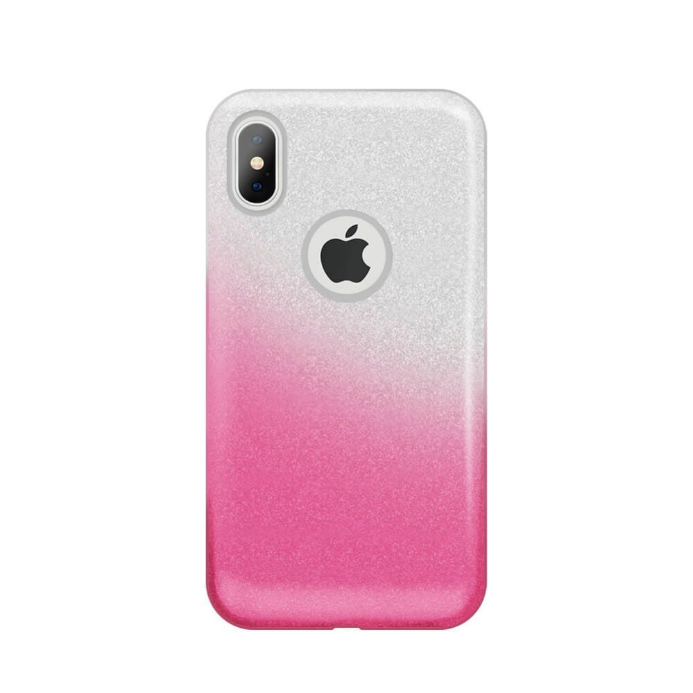 Чехол на заднюю панель iLike Apple iPhone X / iPhone XS Gradient Glitter 3in1 case Pink