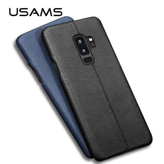 Tagakaaned USAMS Samsung Galaxy S9 Leather Hard Case Light Brown
