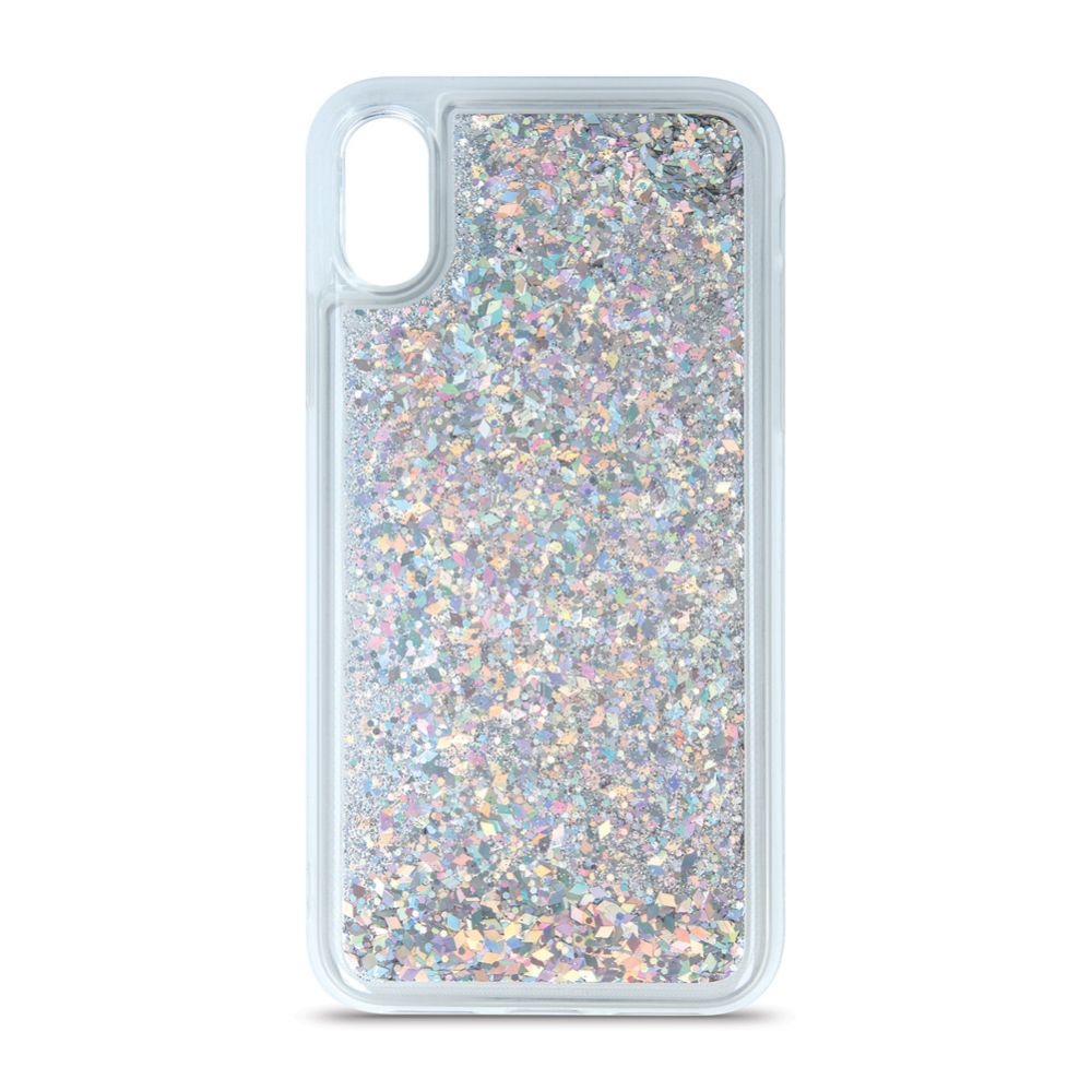 Tagakaaned iLike Samsung S10 Back Case Liquid Sparkle Silver