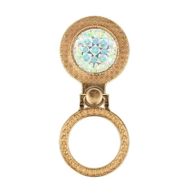 Rõngahoidja iLike Universal RING BRILLIANT CRYSTAL Gold