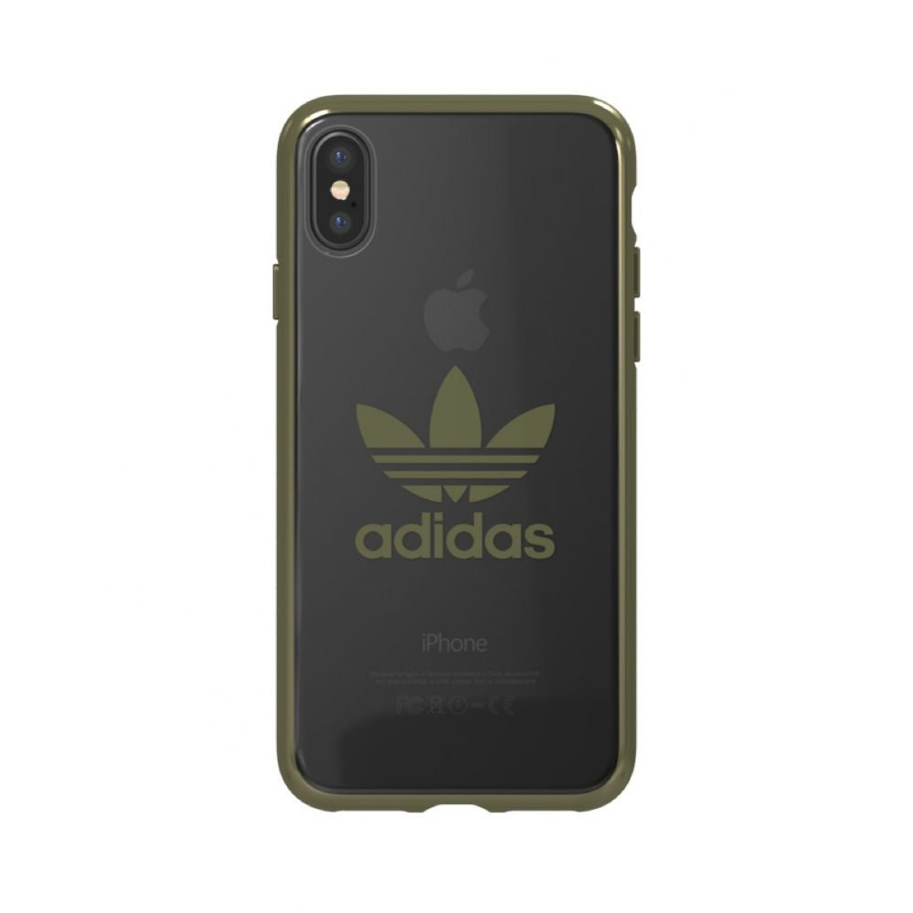 Чехол на заднюю панель Adidas Apple iPhone X/Xs OR Clear Case Green