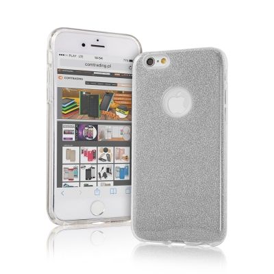Tagakaaned iLike Apple iPhone X / iPhone XS Glitter 3 in 1 Back Case Silver