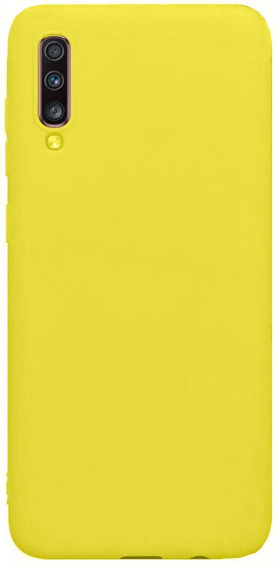 Back panel cover Evelatus Samsung Galaxy A70 Nano Silicone Case Soft Touch TPU Yellow