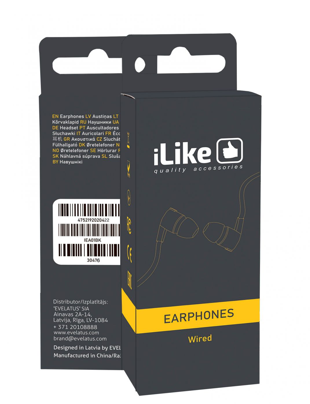 Проводные наушники iLike - Earphones IEA01WH 3.5mm White