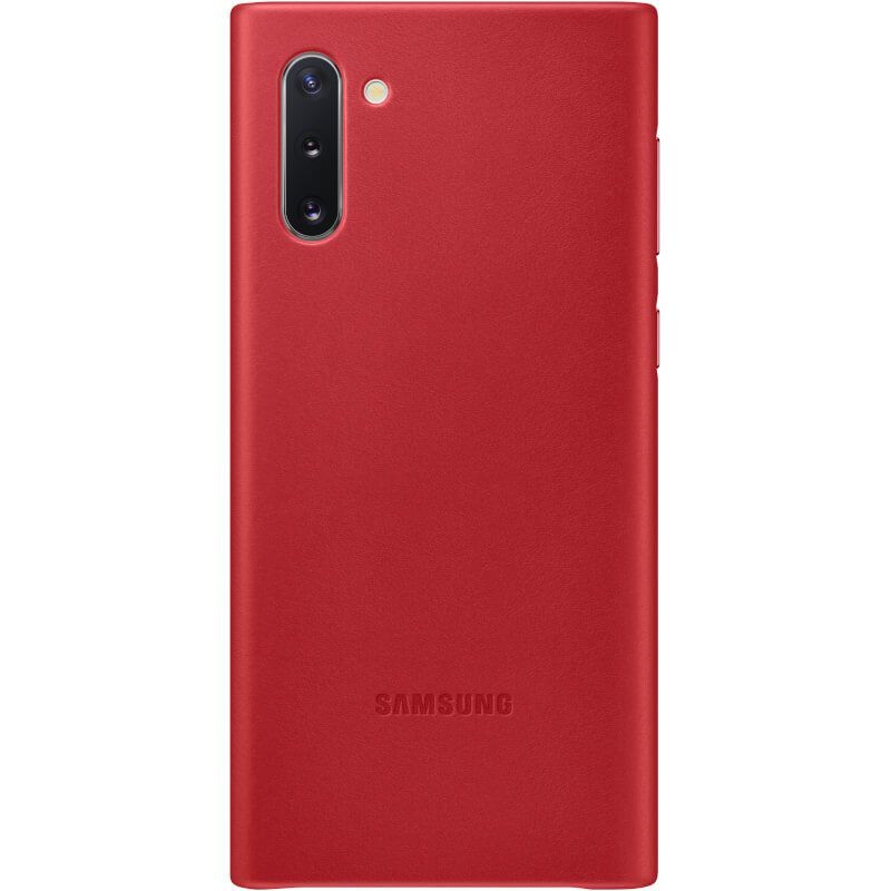 Чехол на заднюю панель Samsung  Galaxy Note 10 Leather Cover case Red