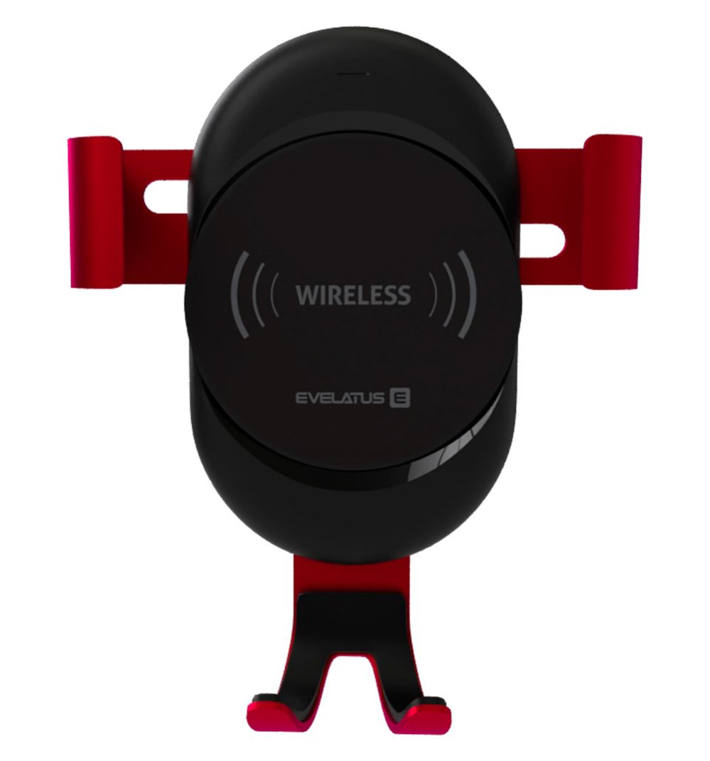 Авто держатель Evelatus - Gravity Car Holder with Wireless Charger WCH02 Red