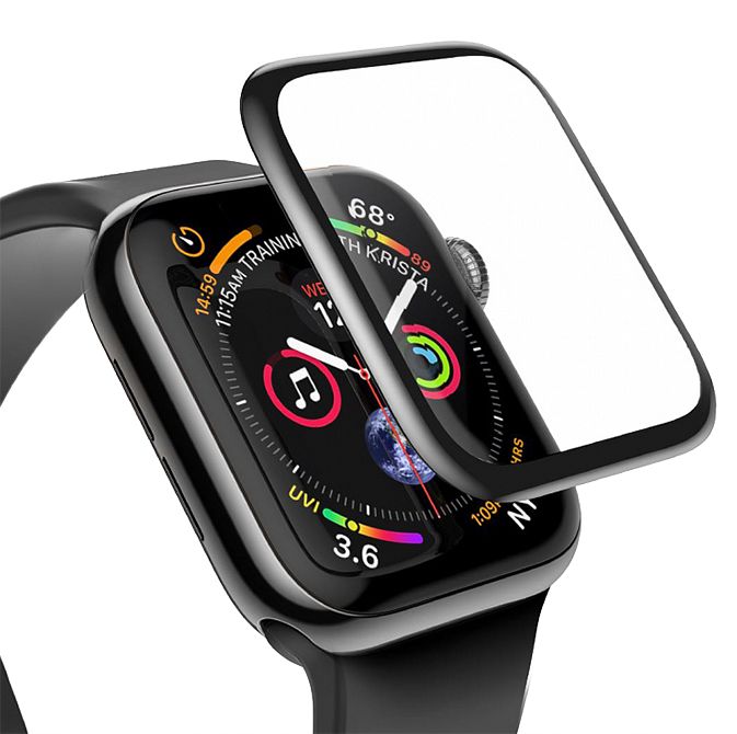 Защитное стекло Baseus Apple Baseus 0.23mm curved-screen tempered glass 38mm for Apple Watch Black (SGAPWA4-C01)
