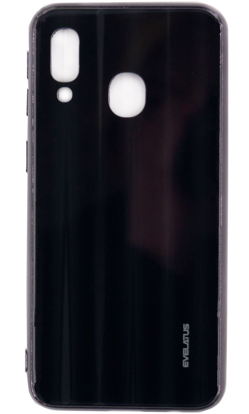 Tagakaaned Evelatus Samsung A20e Water Ripple Full Color Electroplating Tempered Glass Black