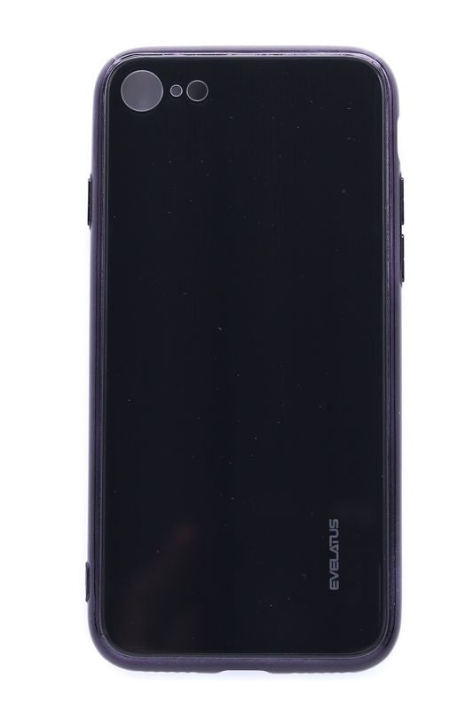 Чехол на заднюю панель Evelatus Apple iPhone 7/8 Water Ripple Full Color Electroplating Tempered Glass Black