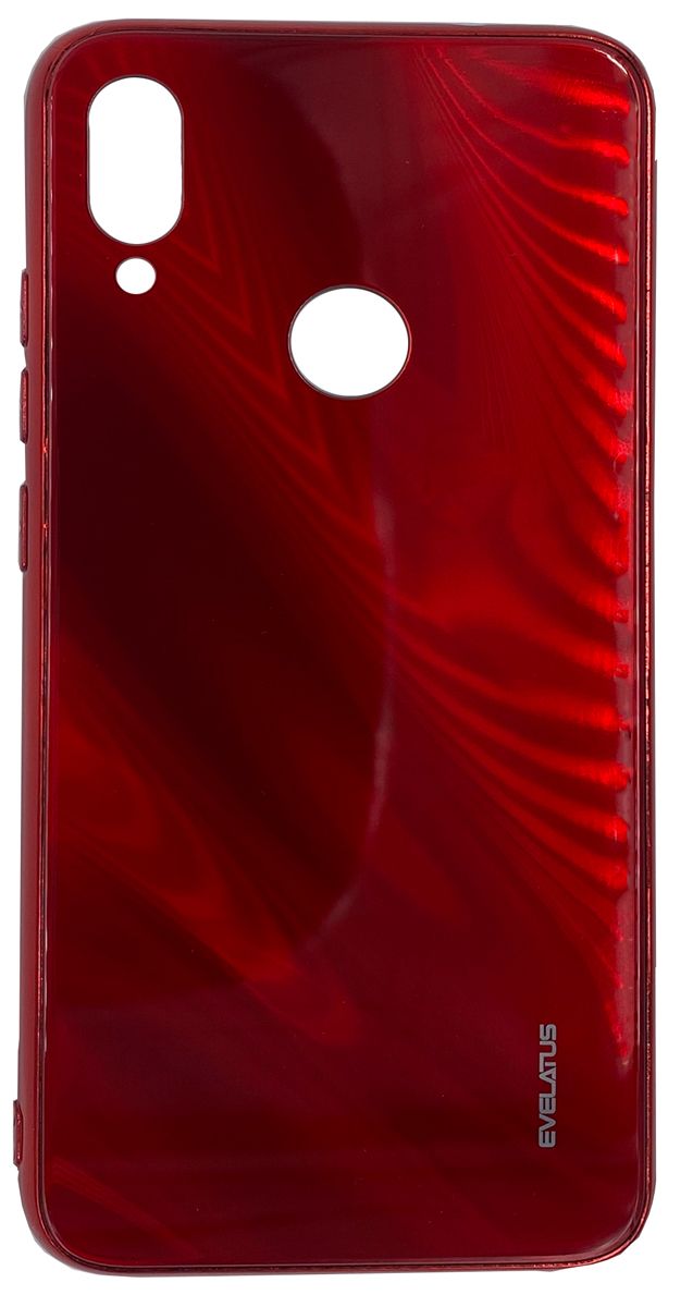 Чехол на заднюю панель Evelatus Xiaomi Note 7 Water Ripple Full Color Electroplating Tempered Glass Case Red