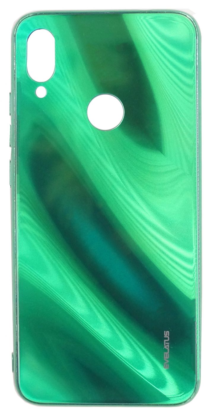 Tagakaaned Evelatus Xiaomi Note 7 Water Ripple Full Color Electroplating Tempered Glass Case Green