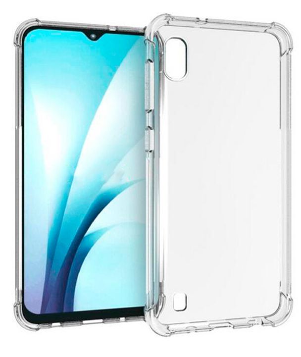 Back panel cover Evelatus Samsung Galaxy A10 Military Shockproof Silicone Case TPU Transparent