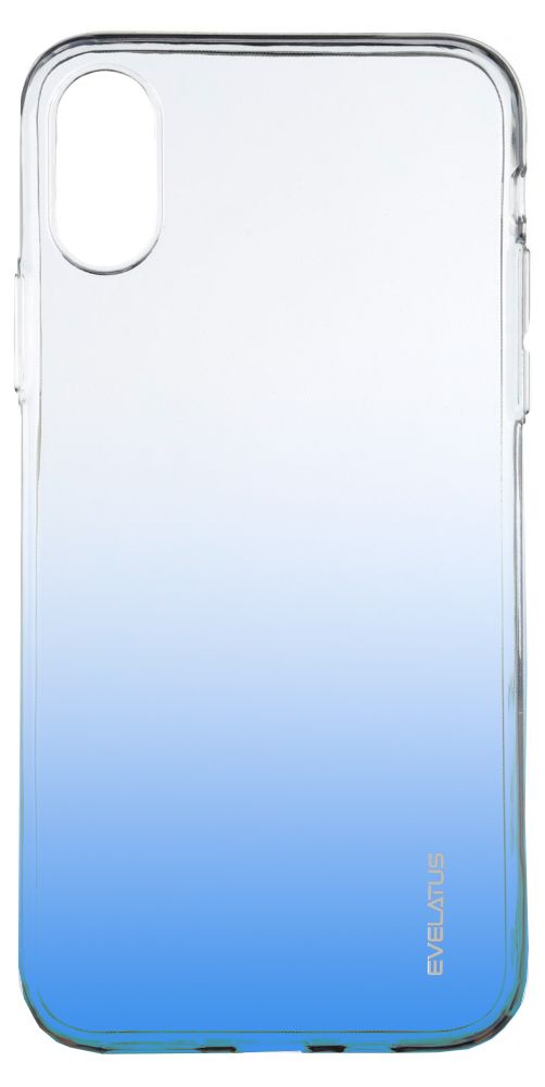Back panel cover Evelatus Apple iPhone X/XS Gradient TPU Case Blue
