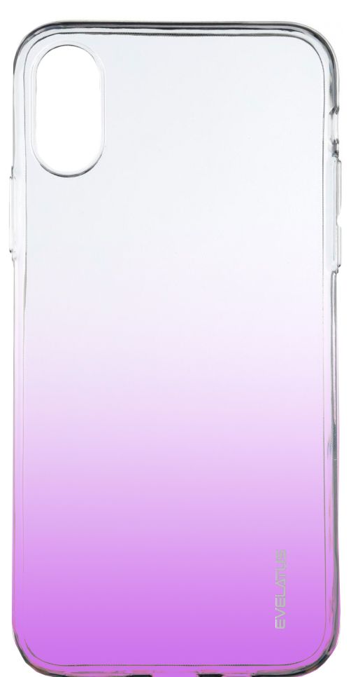 Чехол на заднюю панель Evelatus Apple iPhone X/XS Gradient TPU Case Purple