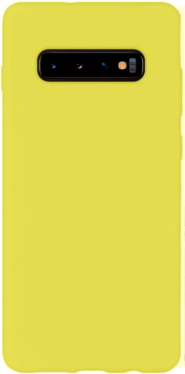 Чехол на заднюю панель Evelatus Samsung Galaxy S10 Nano Silicone Case Soft Touch TPU Yellow